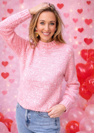The Rosé Glow Sweater - Dear GigiS