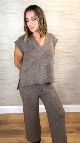 Sweater Vest Set - Dear GigiMochaSmall