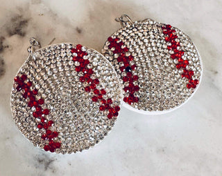 Crystal Baseball Earrings - Dear Gigi