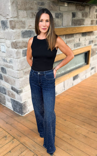 Starlight Rhinestone Jeans - Dear GigiXSBlue