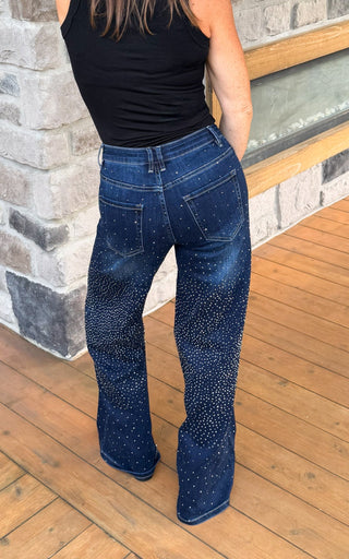 Starlight Rhinestone Jeans - Dear GigiXSBlue