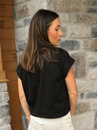 The Everyday Luxe Tee – Black - Dear GigiS