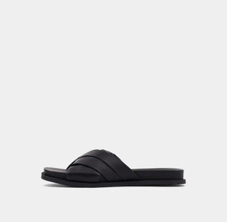 Chelsea Black Flat Sandal - Dear GigiBlack6