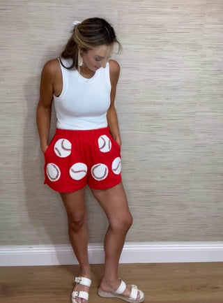 Take me out to the ball game shorts - Dear GigiSmall