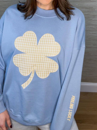 Feeling Lucky Clover Sweatshirt - Dear GigiS