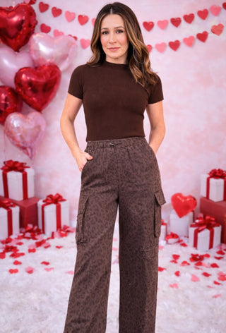 Noah Leopard Pants - Dear GigiBrownSmall