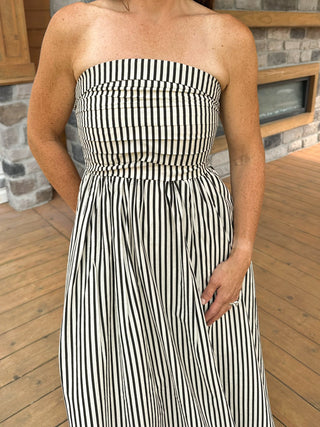 The Hampton Stripe Smocked Maxi Dress - Dear GigiS