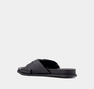 Chelsea Black Flat Sandal - Dear GigiBlack6