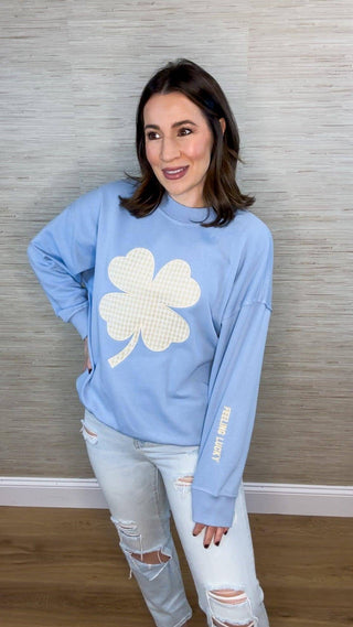 Feeling Lucky Clover Sweatshirt - Dear GigiS