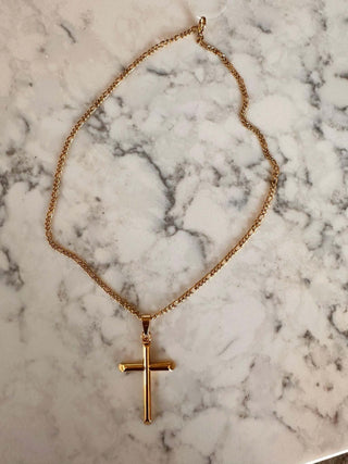 Ruby Cross Pendant - Dear Gigi