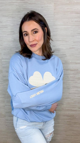 Feeling Lucky Clover Sweatshirt - Dear GigiS