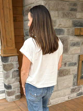 The Everyday Luxe Tee – OFF White - Dear GigiS