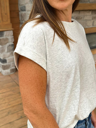 The Everyday Slub Tee –Grey - Dear GigiS