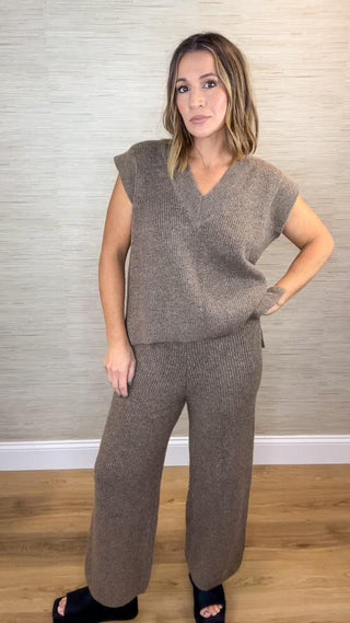 Sweater Vest Set - Dear GigiMochaSmall