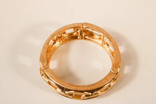 Leather & Linked Metal Bracelet - Dear GigiGold