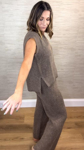 Sweater Vest Set - Dear GigiMochaSmall