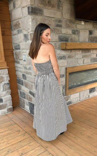 The Hampton Stripe Smocked Maxi Dress - Dear GigiS