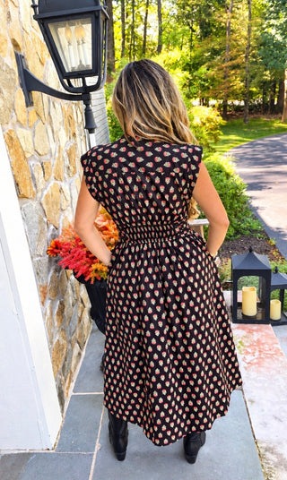 The Midnight Poppy Maxi Dress - Dear GigiS