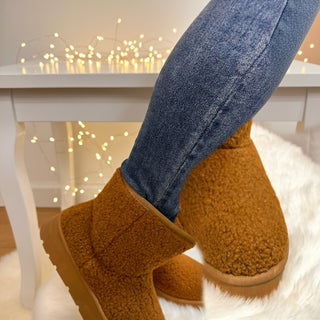Platform Camel Boots