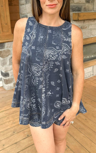Indigo Bandana Denim Set - Dear GigiS
