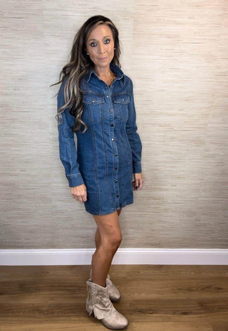 Grace Denim Dress - Dear GigiS