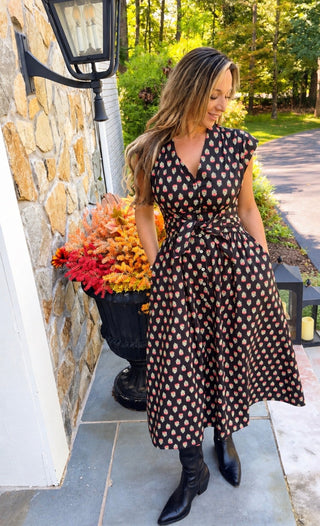The Midnight Poppy Maxi Dress - Dear GigiS