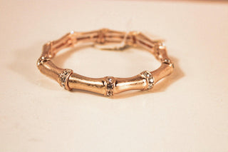 Pave Bamboo Stretch Bracelet - Dear GigiGold