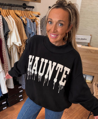 Haunted Reversible Mock neck - Dear GigiS/M