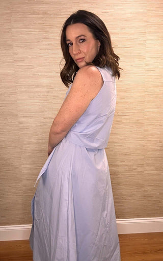 Skyline Serenity Blue Midi Dress - Dear GigiX - Small