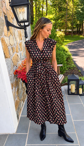 The Midnight Poppy Maxi Dress - Dear GigiS