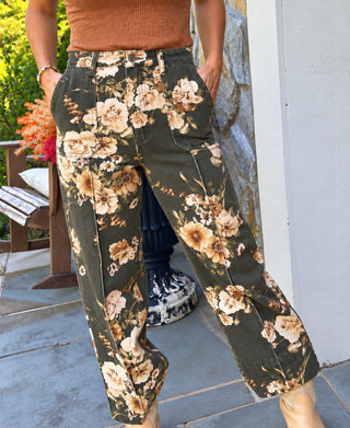 Autumn Heirloom Floral Pants - Dear GigiS