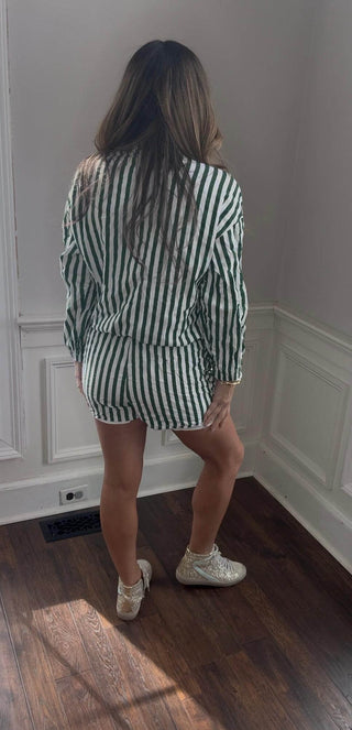 Drawstring Turtleneck Jacket and Boxer short set - Dear GigiS