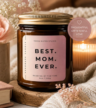 Best Mom Ever Candle – Reading by the Fire (9 oz) - Dear Gigi