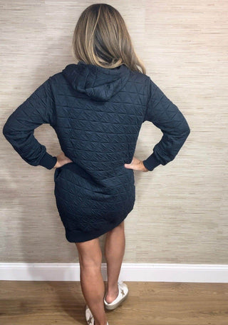 Blue Quilted Dress - Dear GigiSmall