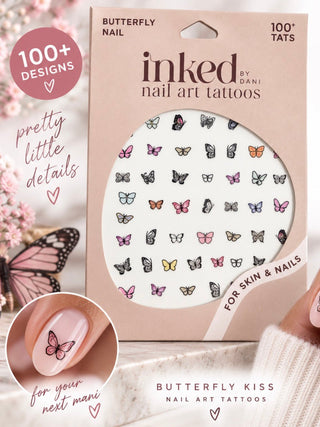 Butterfly Kiss Nail Art Tattoos - Dear GigiDecals