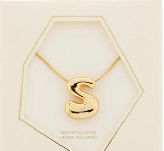 Bold Initials Pendant Necklace - Dear GigiA