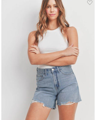 High Rise Boyfriend Shorts - Dear GigiXS