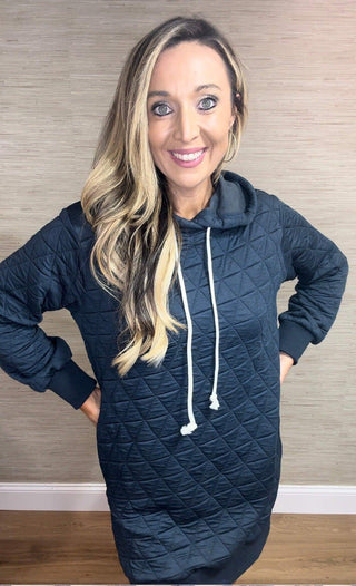 Blue Quilted Dress - Dear GigiSmall