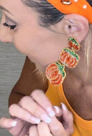 Pumpkin Earrings - Dear Gigi