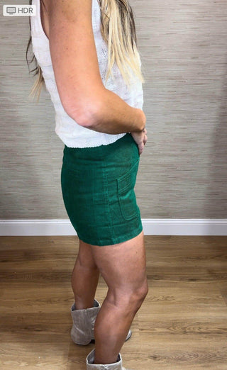 Green Courdoury Shorts - Dear GigiGreenSmall