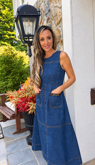The Golden Hour Denim Dress - Dear GigiS