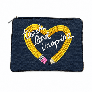 Love to Learn Beaded Pouch - Dear Gigi