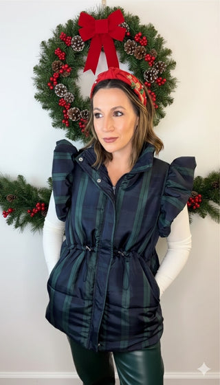 Blackwatch Ruffle Vest