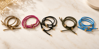 Golden Coast Leather Wrap Bracelet - Dear GigiBrown