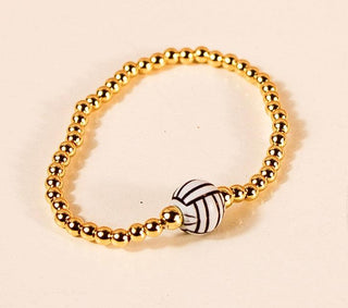Volleyball Charm Bracelet - Dear GigiGold